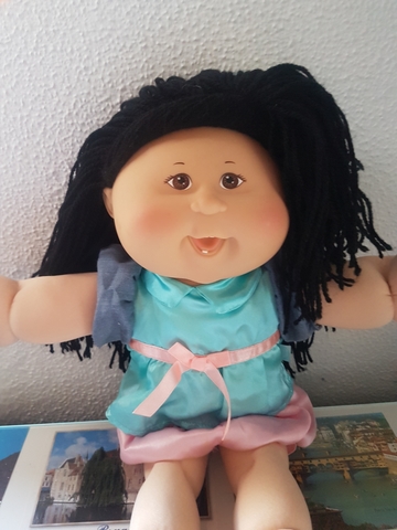 muñeca cabbage patch negrita