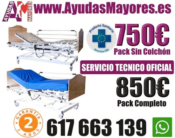 CAMA ARTICULADA CON PATAS TELESCóPICAS