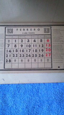 Mil Anuncios Com Calendario De 1938 calendario del año 1938
