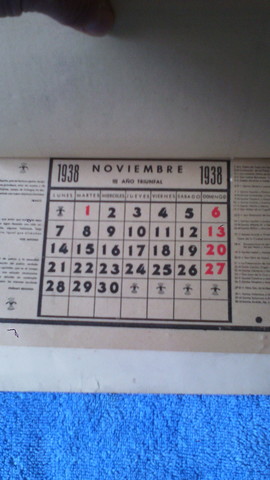 Mil Anuncios Com Calendario De 1938 calendario de 1938
