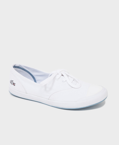 zapatillas de lona blancas