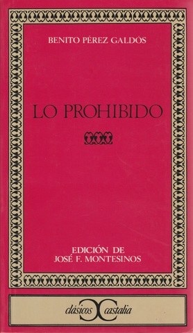 MIL ANUNCIOS.COM - Libro Lo prohibido, Benito Pérez Galdós