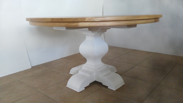 MIL ANUNCIOS.COM - Mesa redonda tapa roble 140 cm