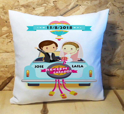 MIL ANUNCIOS.COM Cojín recien casado personalizado Cojines personalizados en Málaga