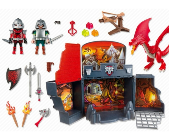 playmobil dragon rojo