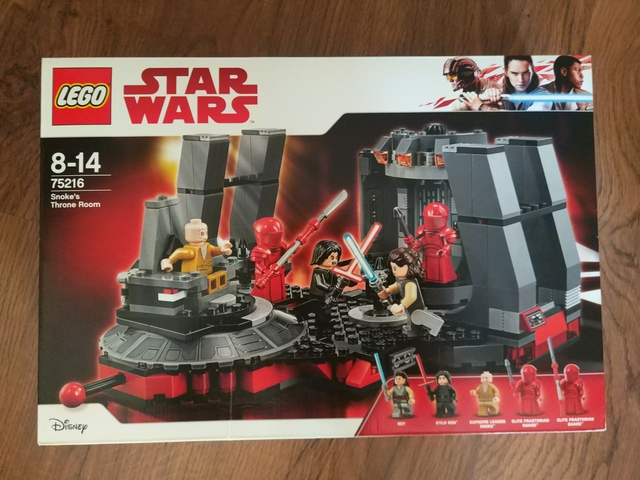 lego star wars sala trono snoke