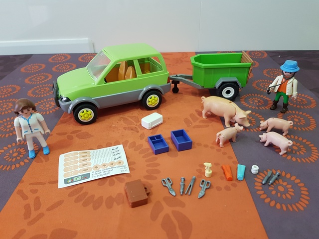 coche con remolque playmobil