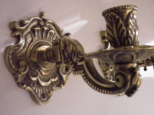 MIL ANUNCIOS.COM - Antiguos candelabros pared bronce