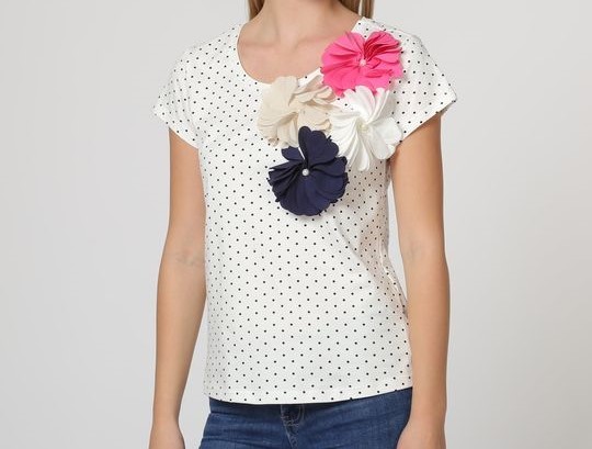 MIL ANUNCIOS.COM Camiseta topos y grandes flores talla 44 MIL ANUNCIOS.COM Camisa abierta flores