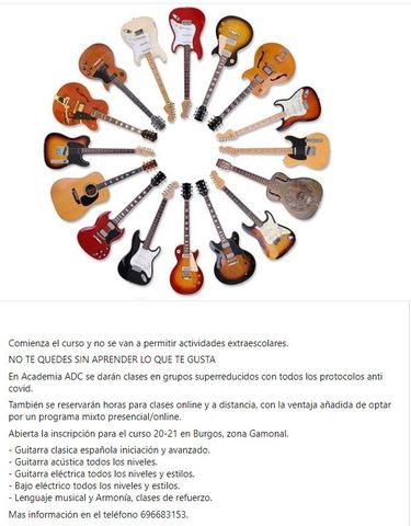 Curso de construcción de guitarras, presencial e intensivo.