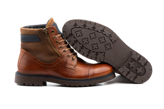 botines de cuero hombre