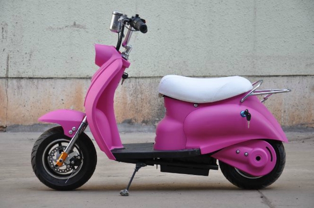 moto bateria niña rosa