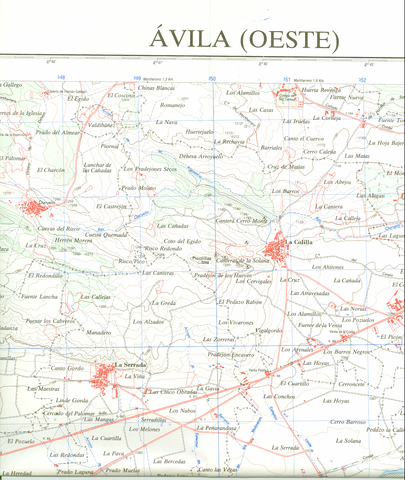 mapa topografico de avila MIL ANUNCIOS.  Mapa Topográfico de Avila Oeste