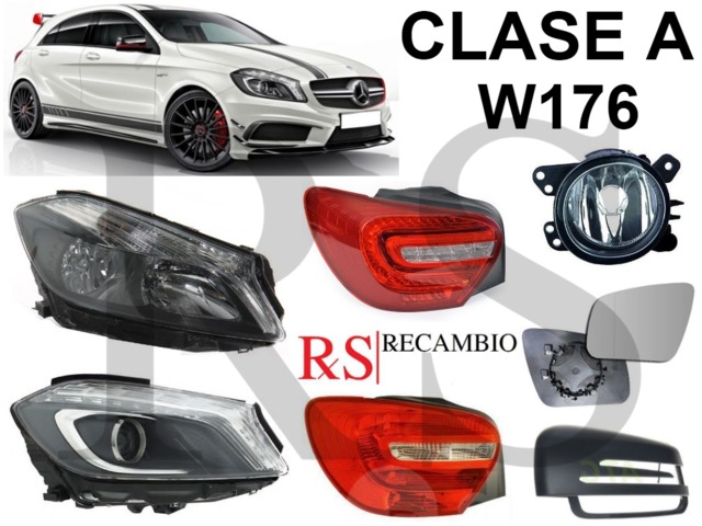 Carenado para ronda faros antiniebla en cromo para mercedes w204 clase C