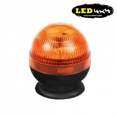 Girofaro LED 12-24 V Base flexible 18 LED con 7 variedades de flash seleccionables