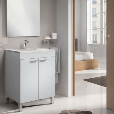 MIL ANUNCIOS.COM - Mueble de baño blanco 60 cm. Precio 109