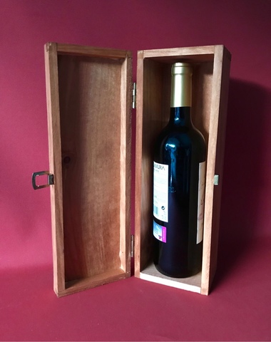 Personalizado De Madera Para Cualquier Ocasión Champagne//Caja De Vino Con Mango De Cuerda