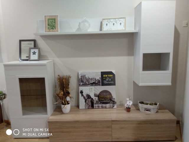 MIL ANUNCIOS.COM - Mueble de salon color blanco y roble