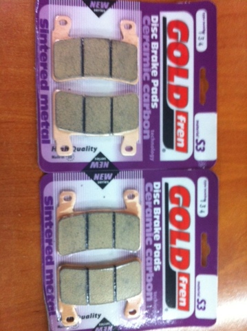 Front Disc Brake Pads for KTM 640 Adventure-R 1999 625cc By GOLDfren