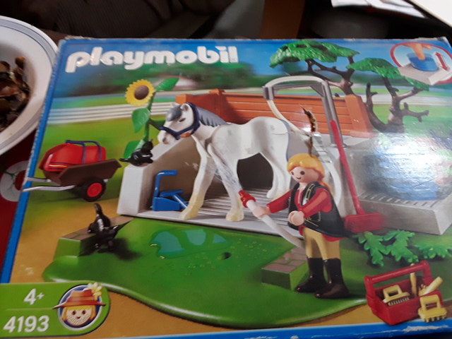 lavadero de caballos playmobil