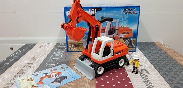 excavadora playmobil 6860