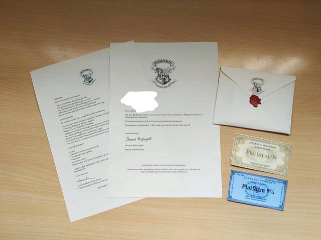 MIL ANUNCIOS.COM  Carta admision Hogwarts personalizada