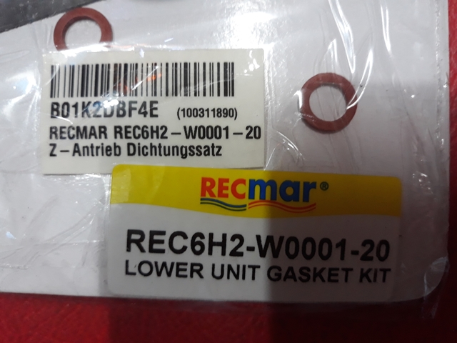 RECMAR REC6H2-W0001-20 Z-Antrieb Dichtungssatz