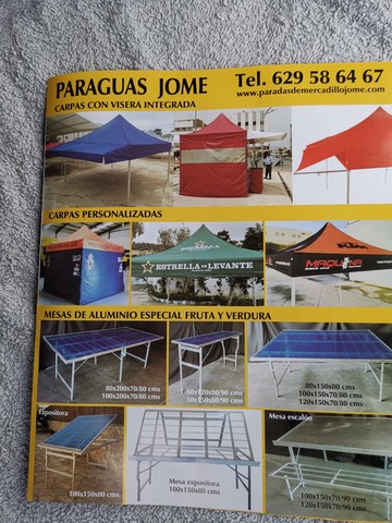 Carpas plegables valencia