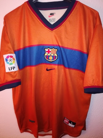 barcelona camiseta naranja