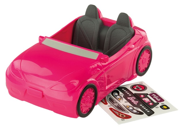 coche de barbie rosa