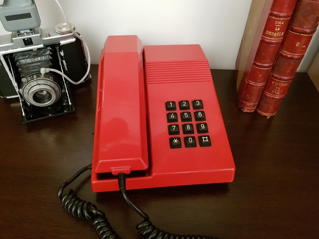 antiguo teléfono fijo teide rojo vintage. años - Acheter Téléphones anciens  sur todocoleccion