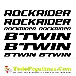 Milanuncios - bicicleta rockrider btwin vinilos sticke