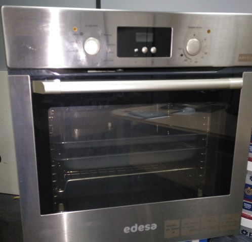 Horno Inox independiente Multifuncion Edesa Metal-H180X 8 prog clase A +  celeris