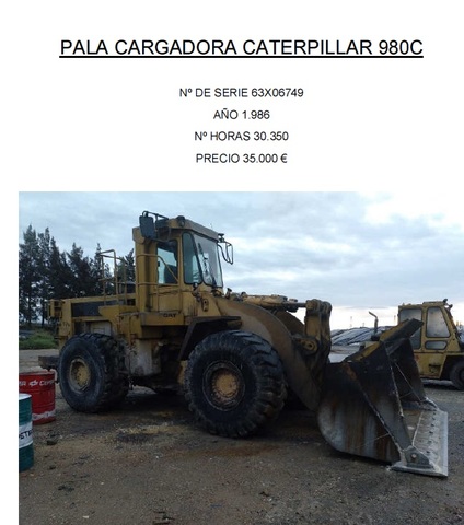 VENTA BULLDOZER Y PALA CATERPILLAR
