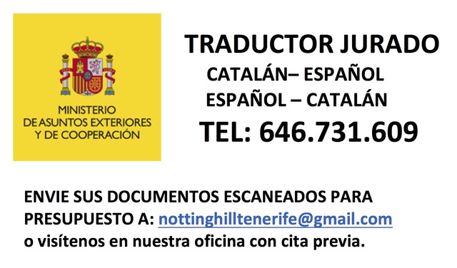 Milanuncios - Traductor jurado de catalán en tenerife