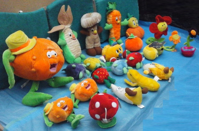 peluches de frutas