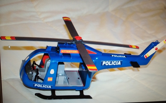 helicoptero policia playmobil