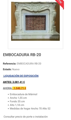 MIL ANUNCIOS.COM - Chimenea de mármol 1