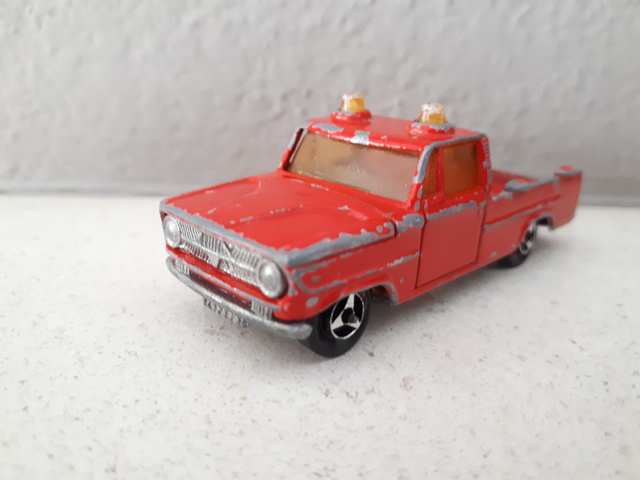 F Mondo ® City coche modelo Fiat pickup strada rojo negro scale 1:43 metal