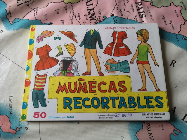 Muñecas recortables cheap años 70