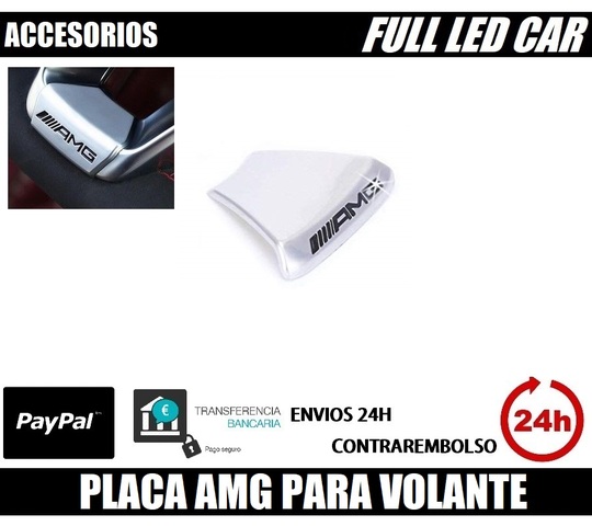 3 X Pegatina AMG De Aleación volante emblemas de aluminio para todo tipo de placa