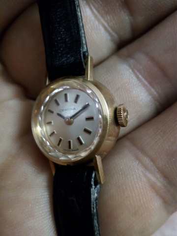 reloj certina oro mujer antiguo