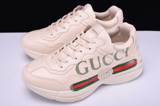 gucci black vintage rhyton sneakers