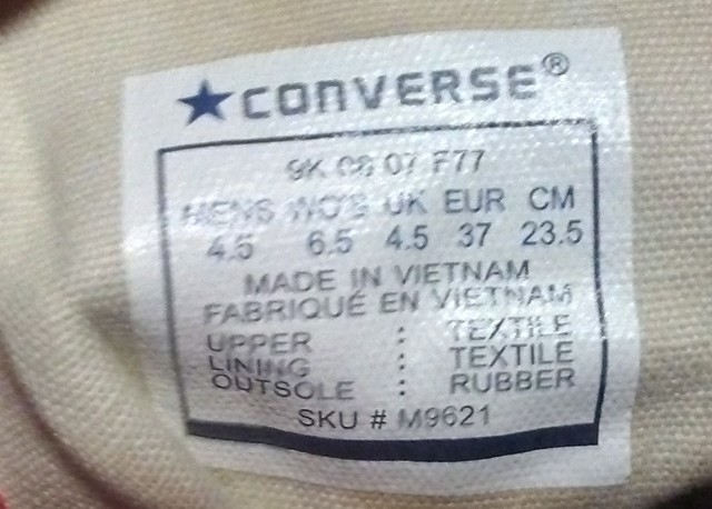 etiqueta converse etiqueta converse