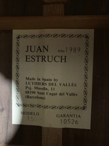 Juan estruch guitar Juan estruch guitar