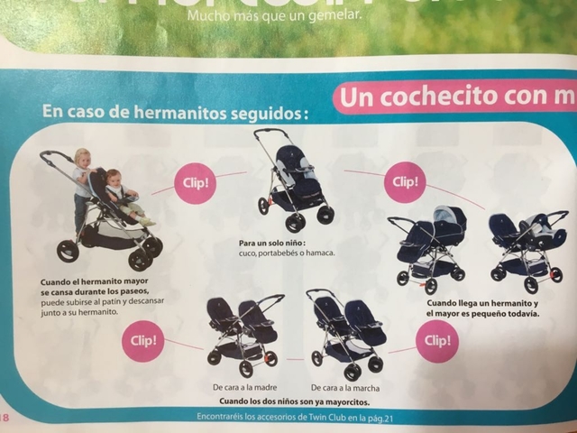 COCHECITO GEMELAR TWIN CON PORTABEBÉS GR COCHECITO GEMELAR TWIN CON PORTABEBÉS GR