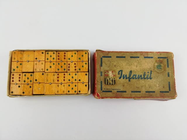 domino infantil madera