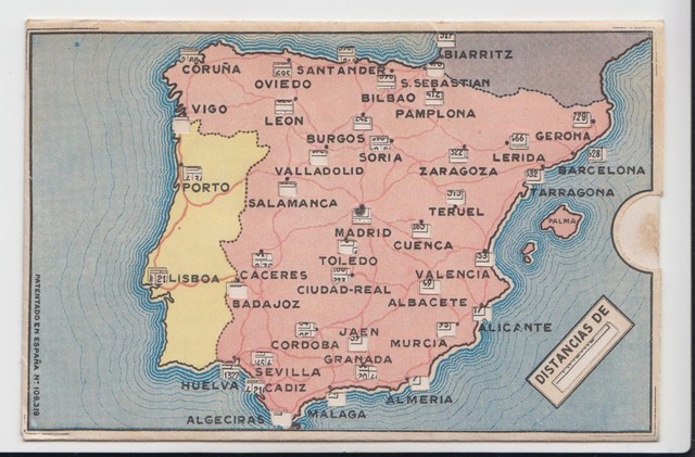 mapa kilometrico de españa MIL ANUNCIOS.  Mapa kilométrico de España y Portugal