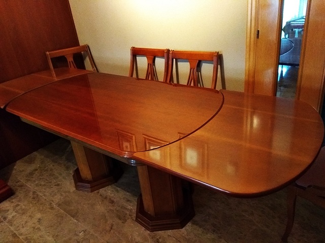 MIL ANUNCIOS.COM - MESA + 6 SILLAS madera cerezo