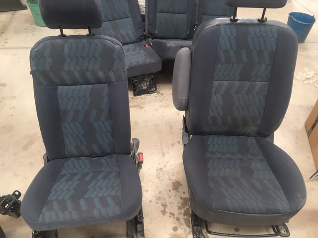 Negro-gris triángulos funda del asiento mercedes vario delantero asiento del conductor